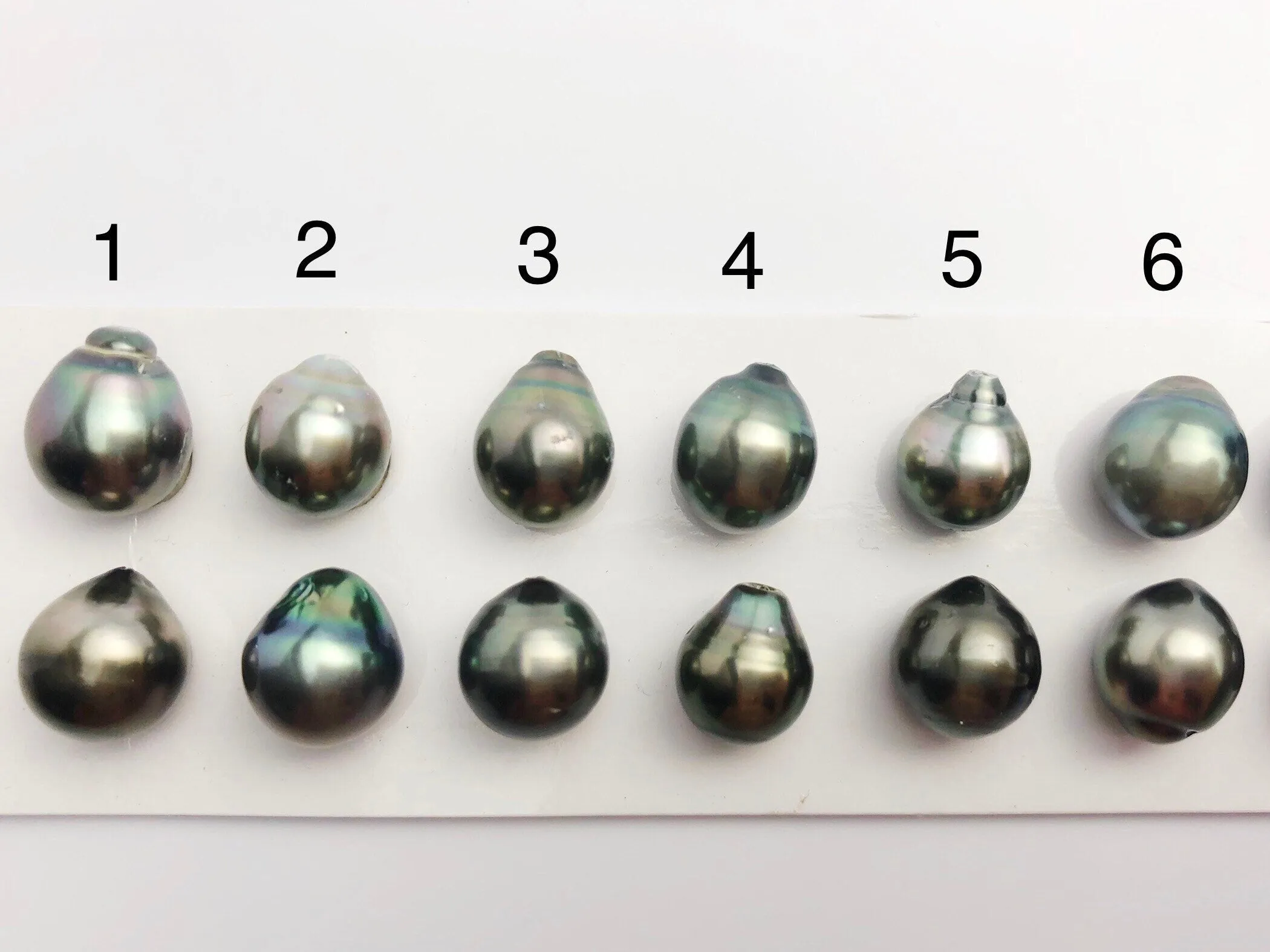 11mm Tahitian Loose Matched Pearls, Drop (265)