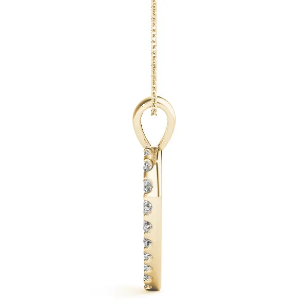14K Heart Diamond Necklace / Pendant