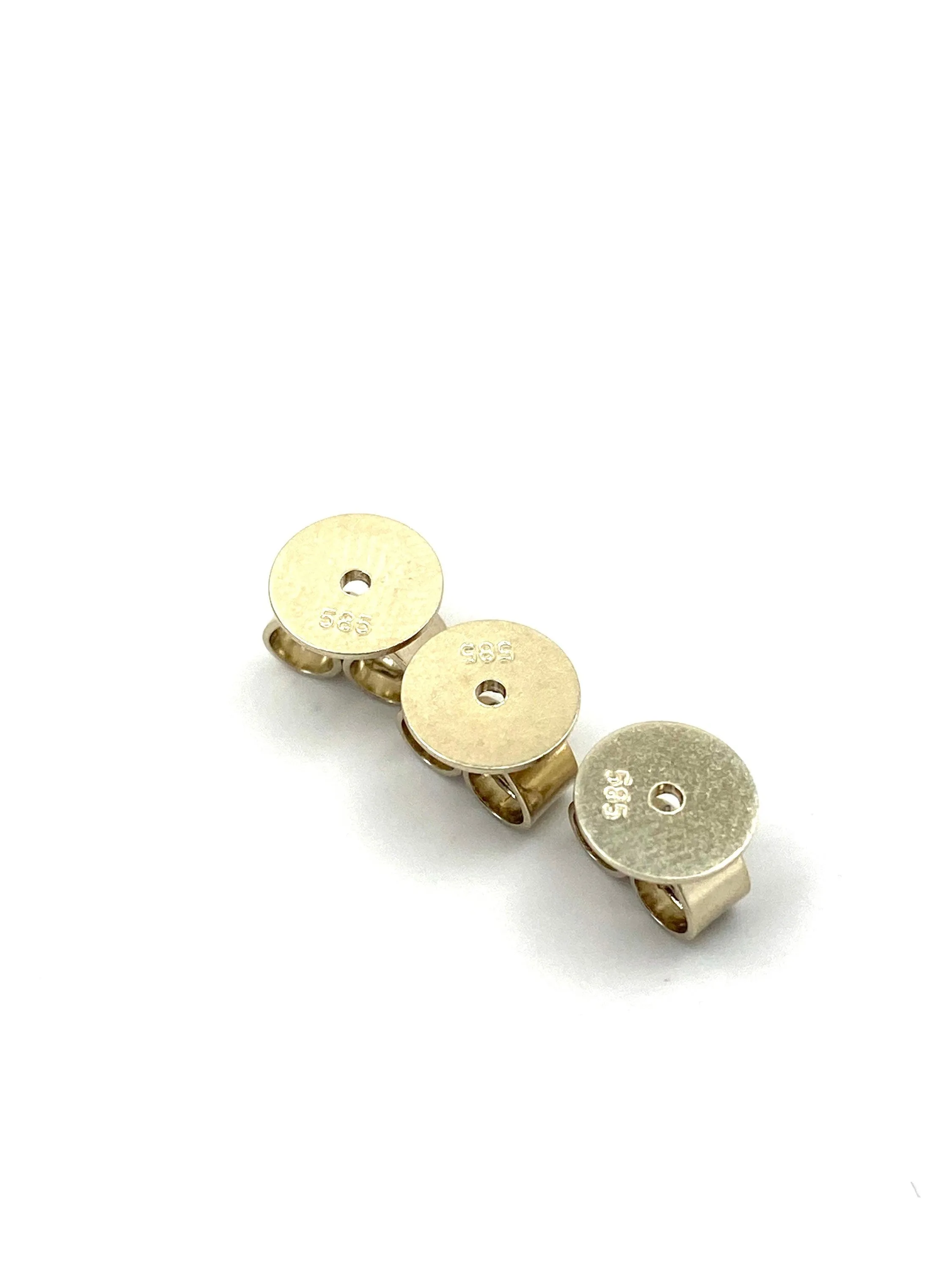 14K solid white gold earring backing, SKU# 12-27-903