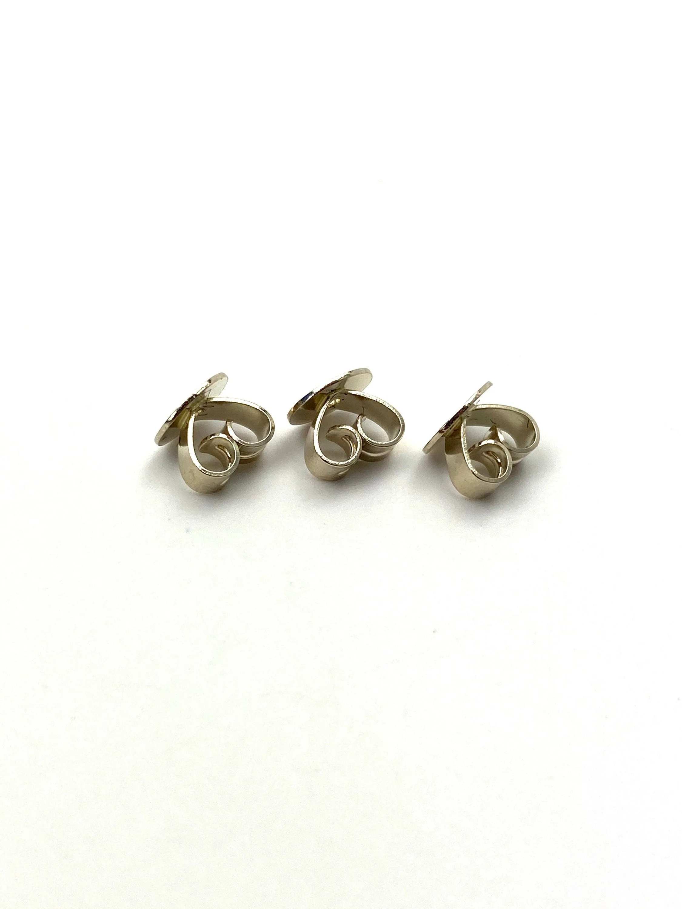 14K solid white gold earring backing, SKU# 12-27-903