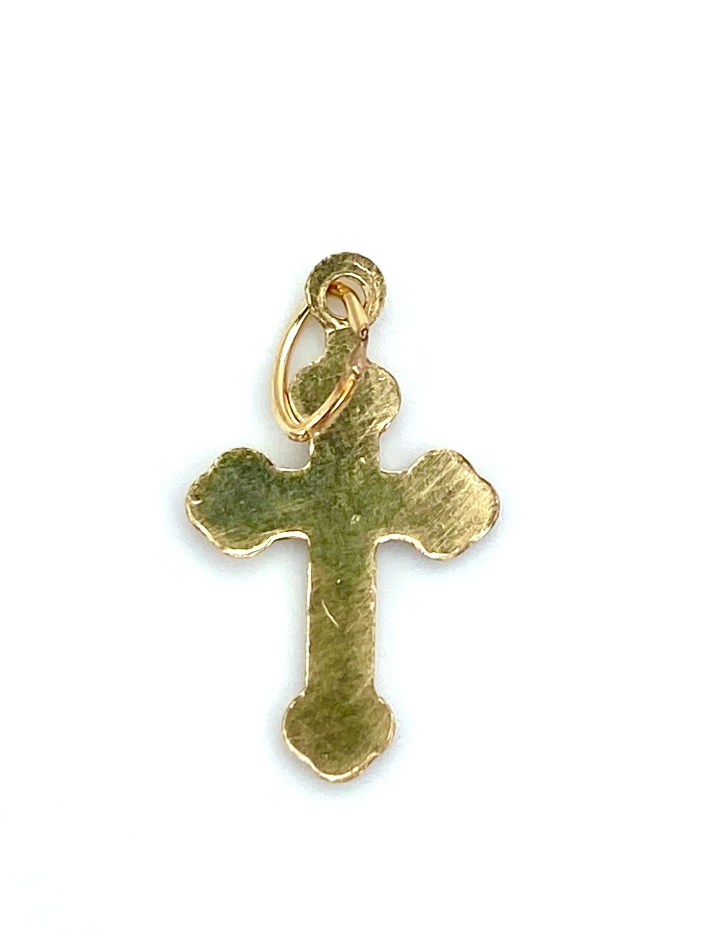 14KGF Cross Charm , Sku#2317-C