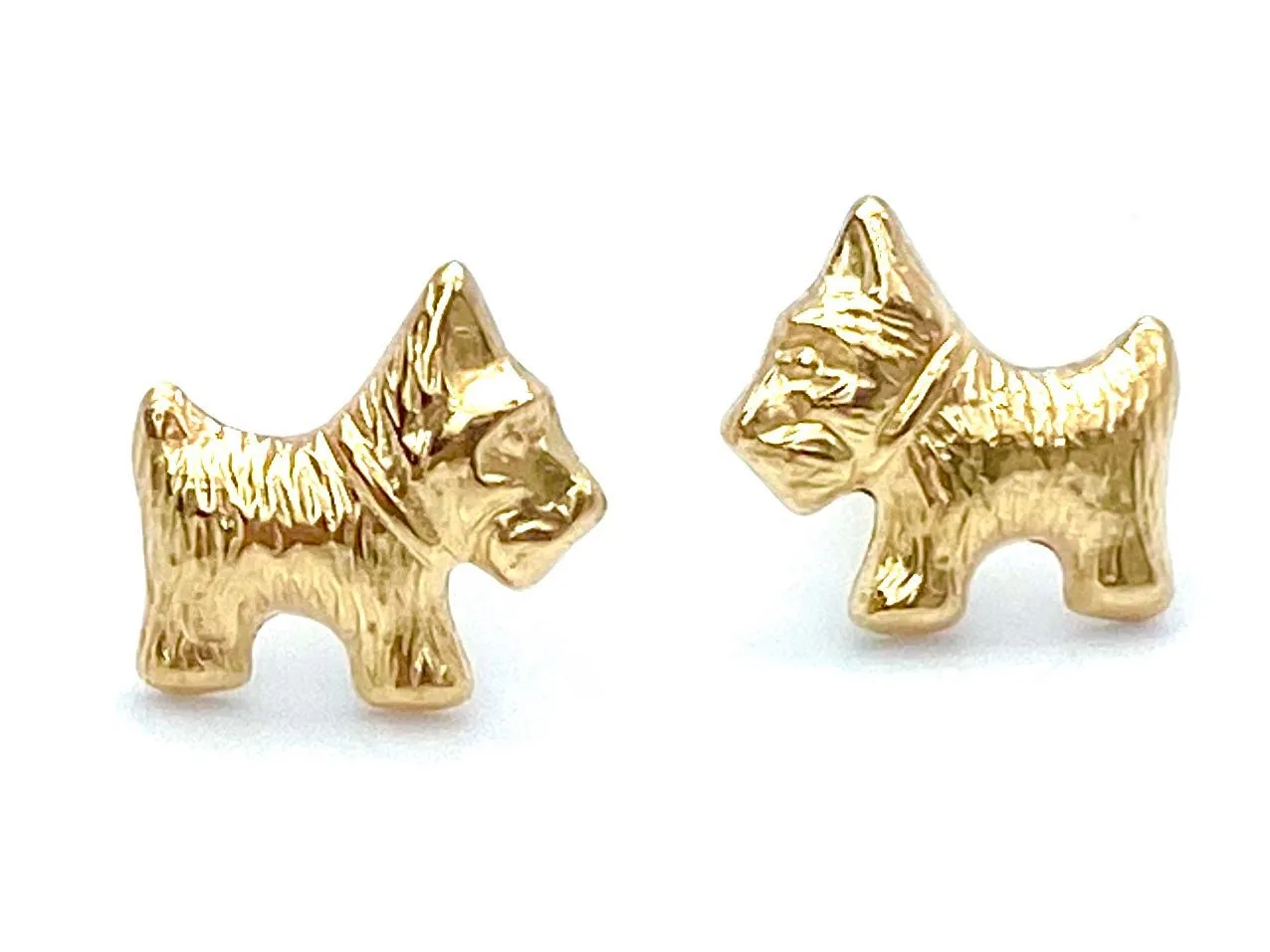 14KGF Doggy Studs , Sku#1854-4