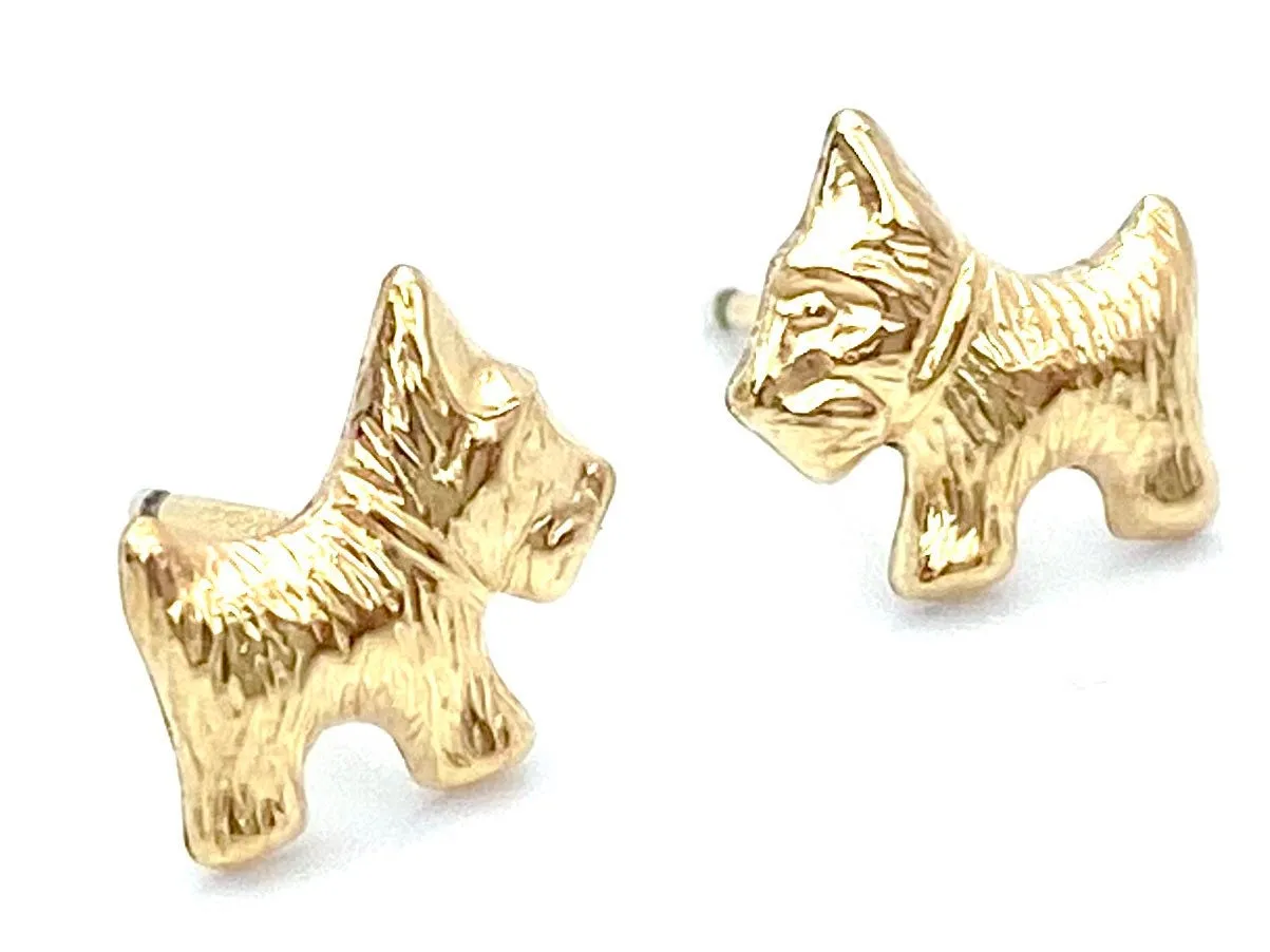 14KGF Doggy Studs , Sku#1854-4