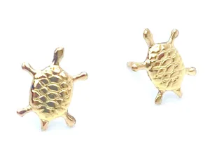 14KGF Turtle Studs , Sku#524-4
