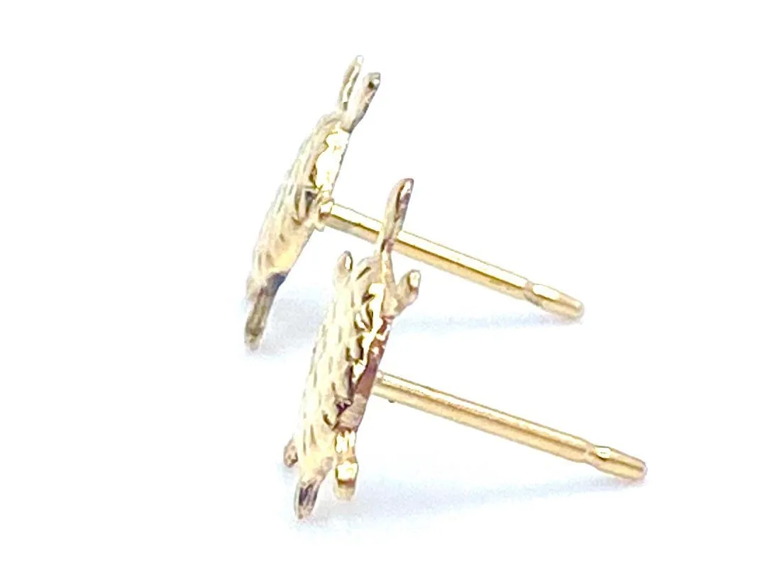 14KGF Turtle Studs , Sku#524-4