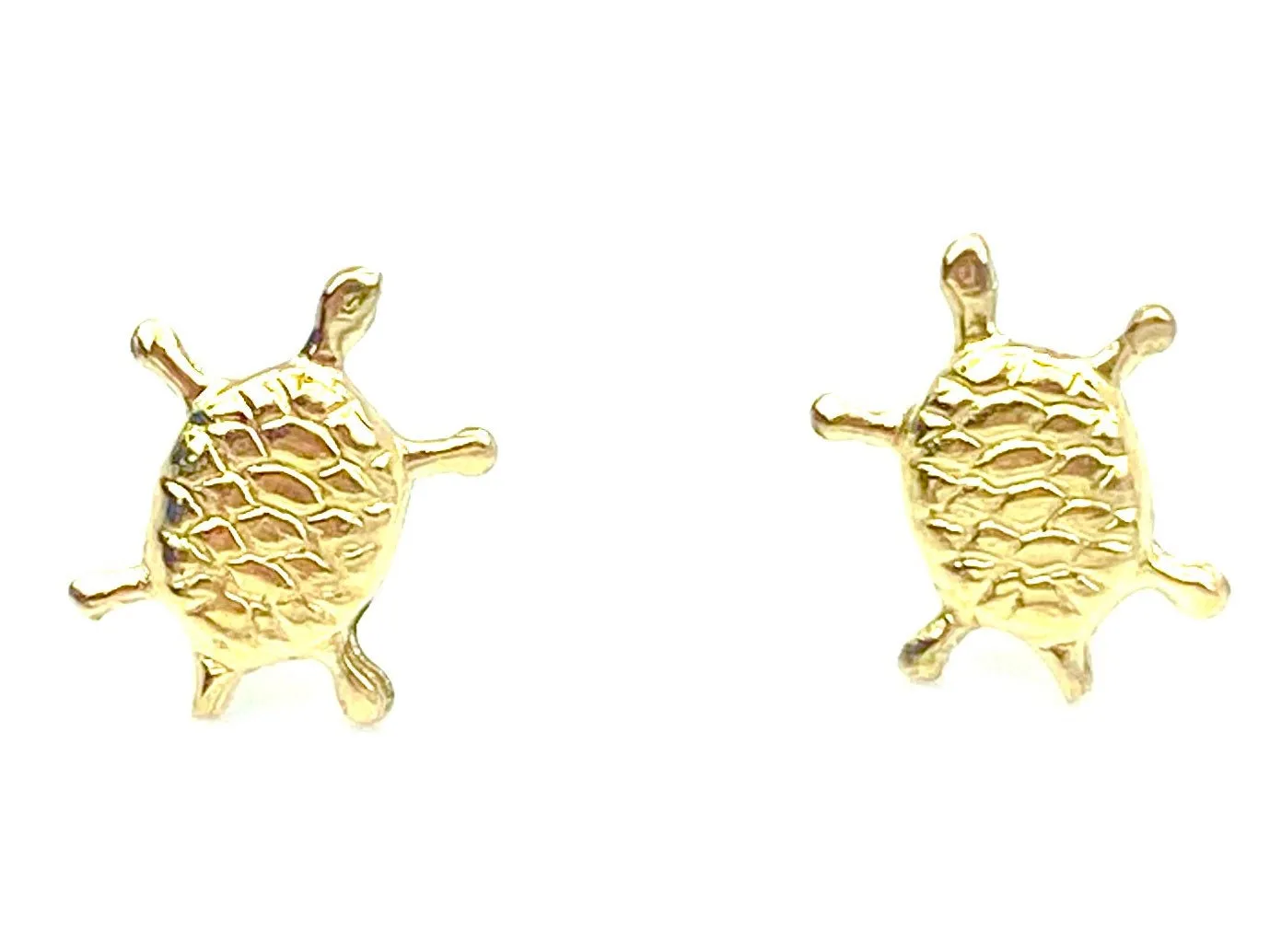 14KGF Turtle Studs , Sku#524-4