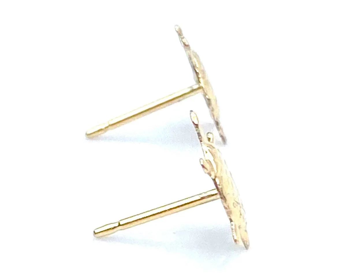 14KGF Turtle Studs , Sku#524-4