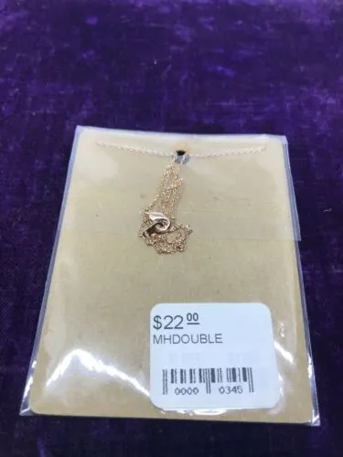 17” Rose Gold Plated Cubic Zirconia Cross Necklace