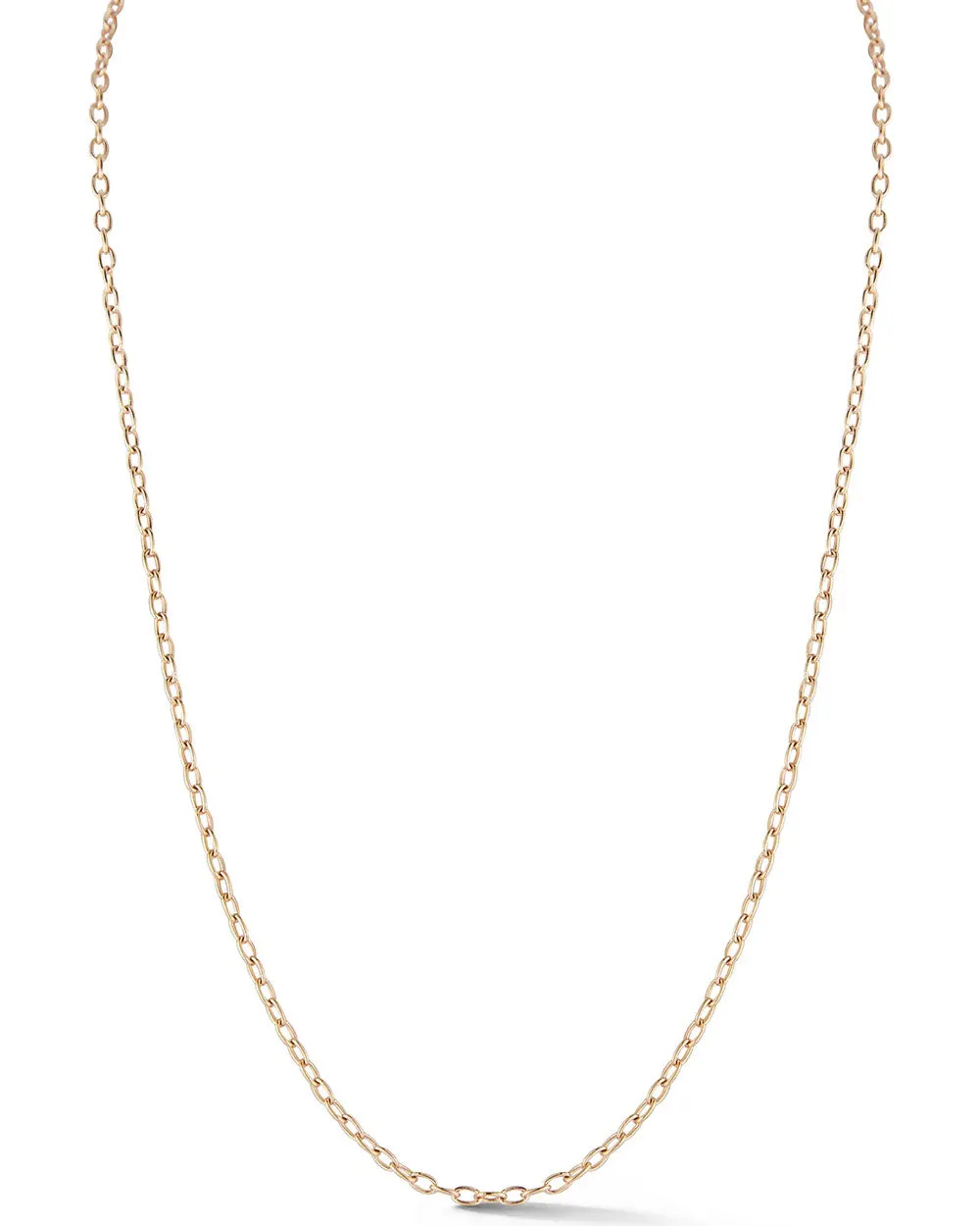 18k Rose Gold 24" Chain Necklace