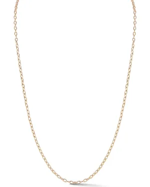18k Rose Gold 24" Chain Necklace