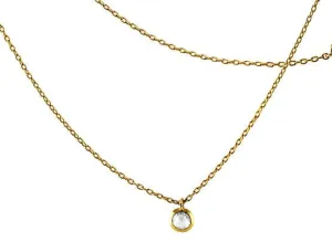 18k Yellow Gold Pomellato Rose Cut Diamond Pendant