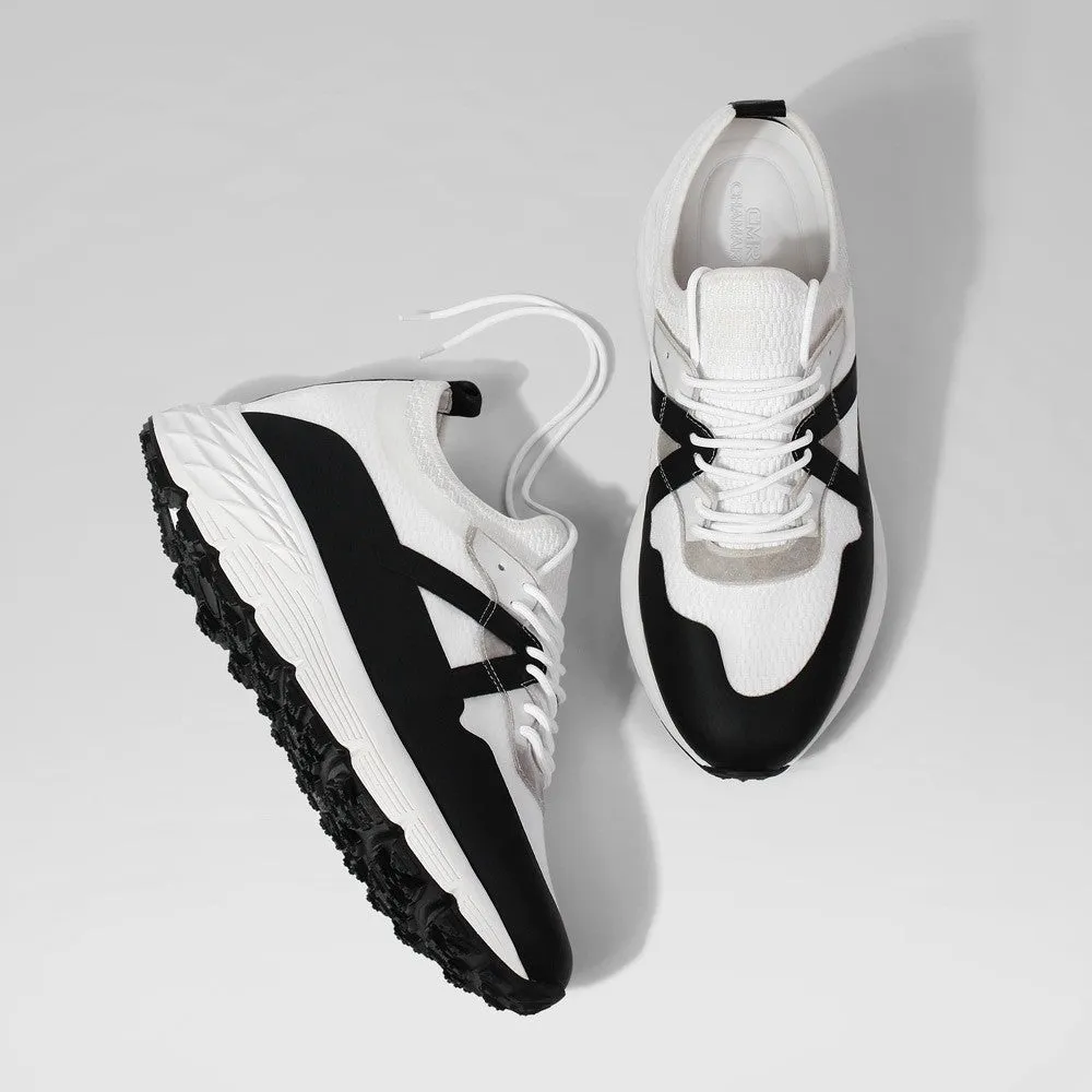 8 CM/3.15 Inches CMR CHAMARIPA White Knit Men's Sneakers