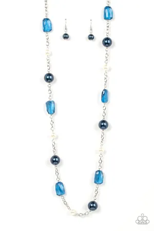 A-List Appeal - Multi - Blue and White Bead and Pearl Paparazzi Necklace