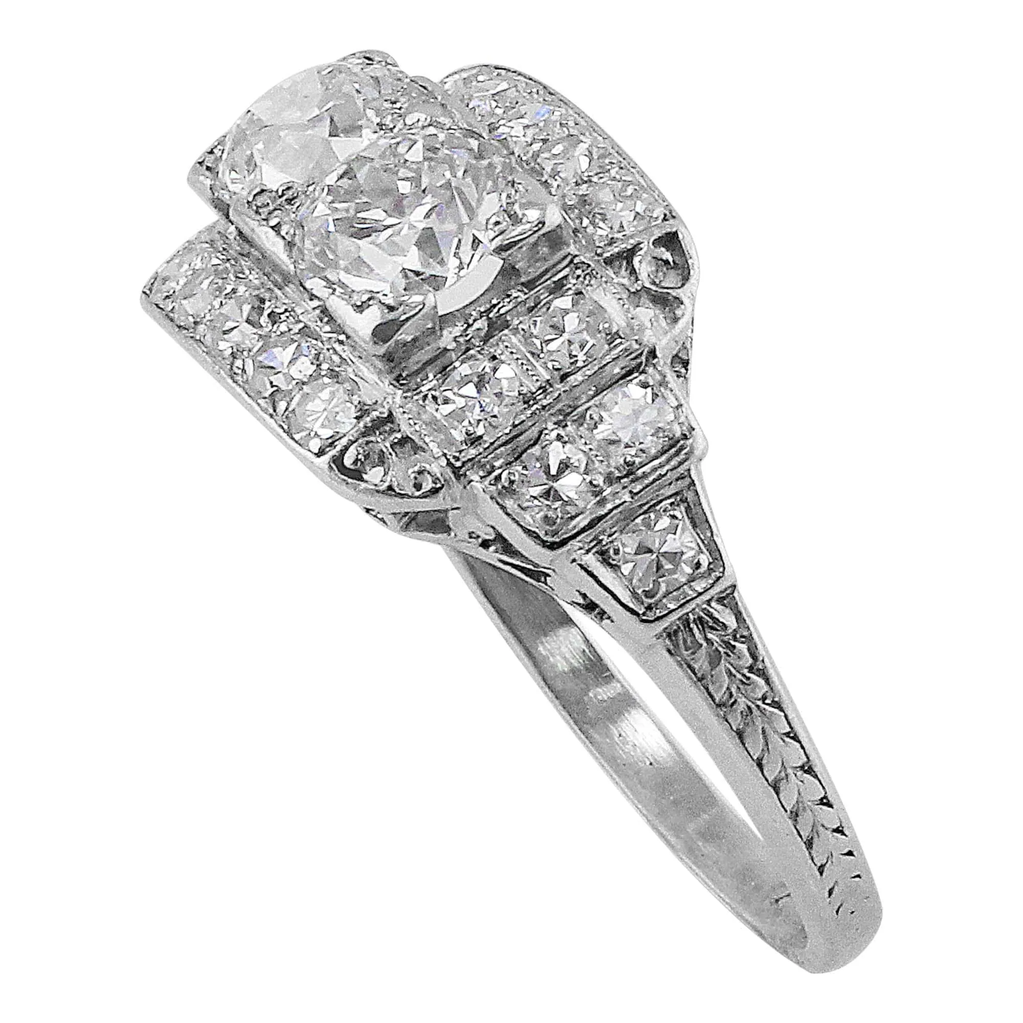 Art Deco Platinum Diamond Ring