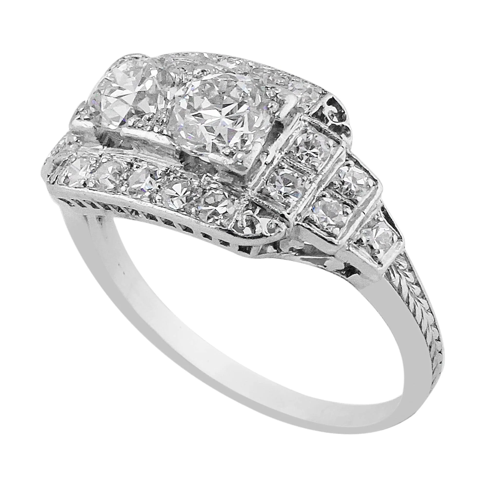 Art Deco Platinum Diamond Ring