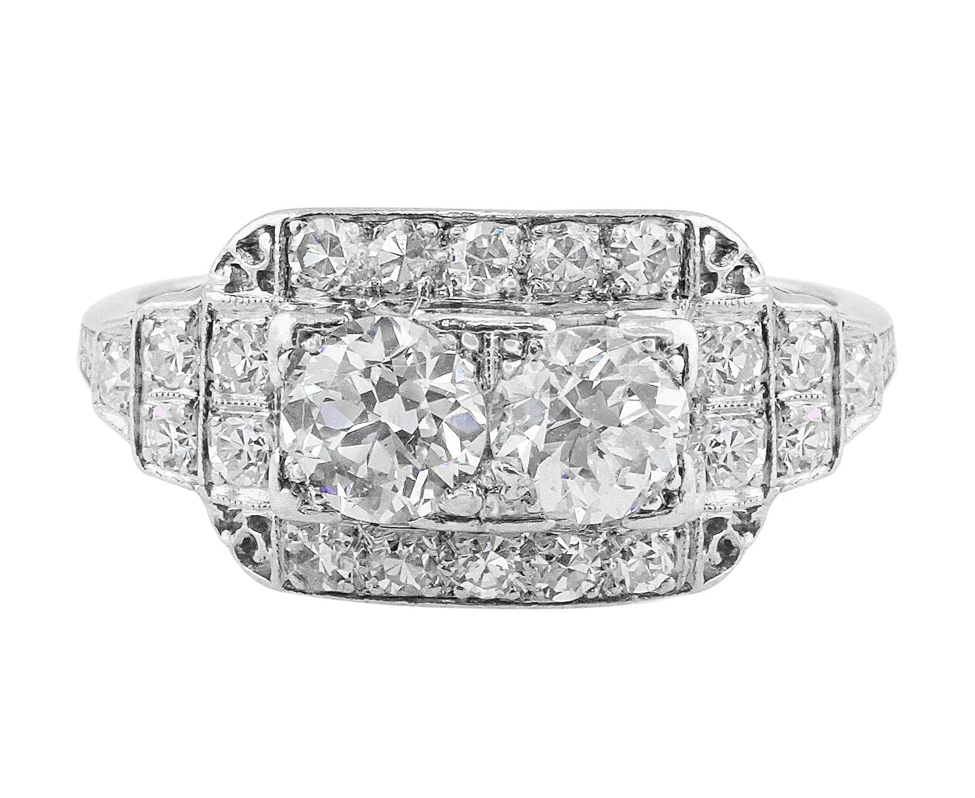 Art Deco Platinum Diamond Ring