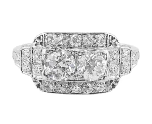 Art Deco Platinum Diamond Ring