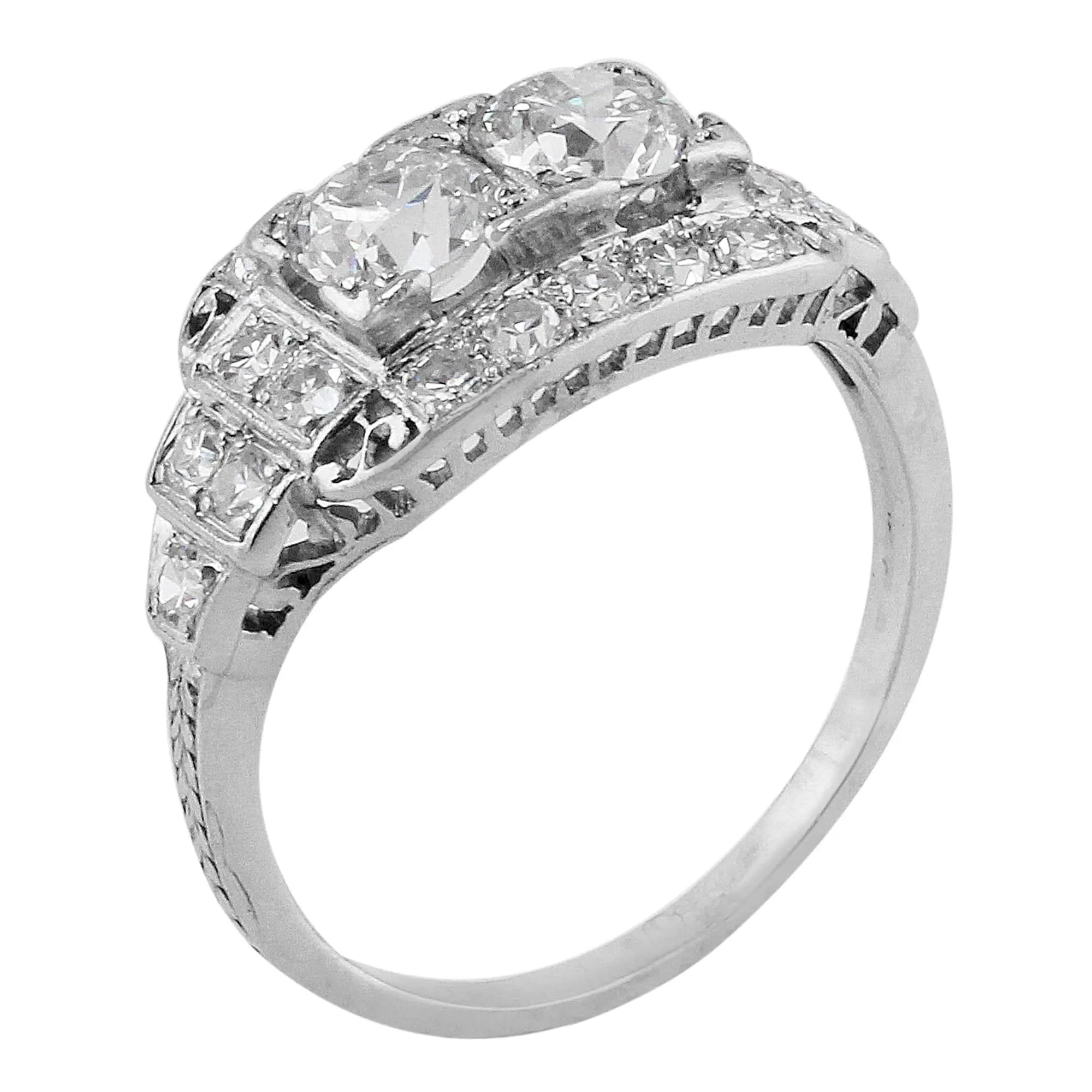 Art Deco Platinum Diamond Ring