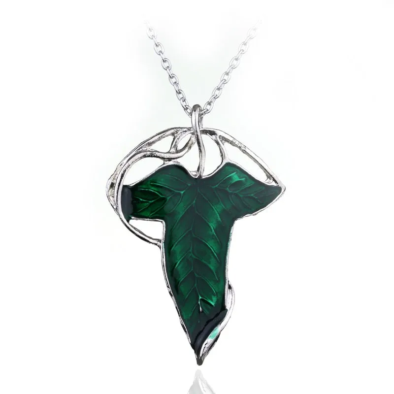 Arwen Evenstar Necklace The Elves Princess Fashion Crystal Silver Color Cubic Zirconia Stone Pendant For Women