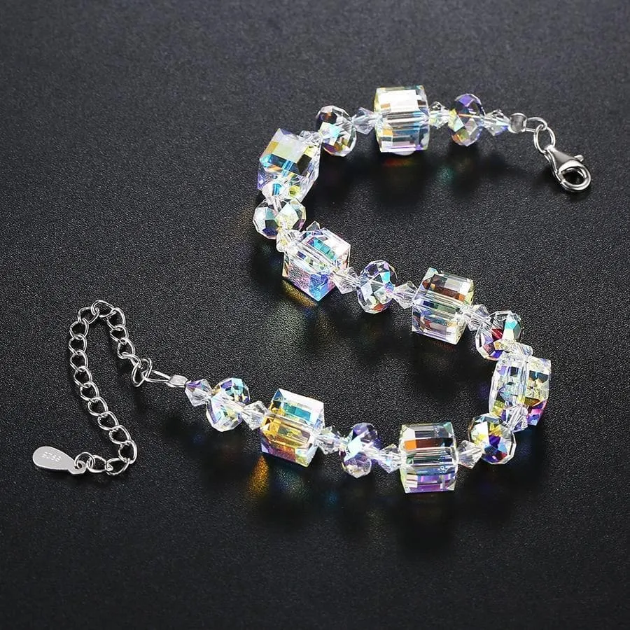 Aurora Northern Lights Jewelry Set - 3 Piece Set with Mesmerizing Aurora Crystals