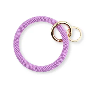 Beaded Keychain Wristlet | Lilac