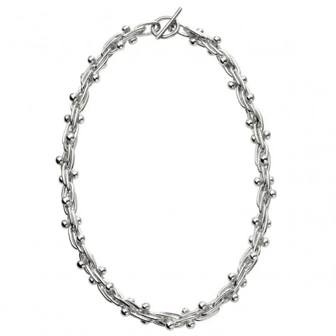 Beginnings Sterling Silver Mexican Style Ball And Bar Necklaces N4336
