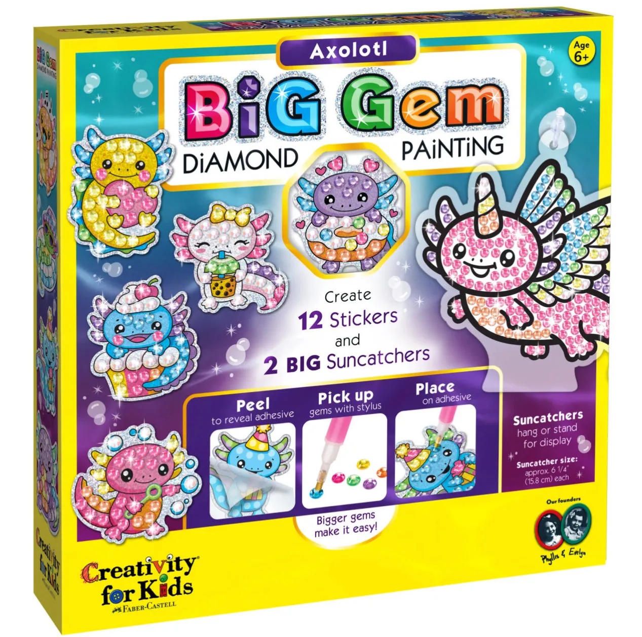 Big Gem Diamond Painting - Axolotl