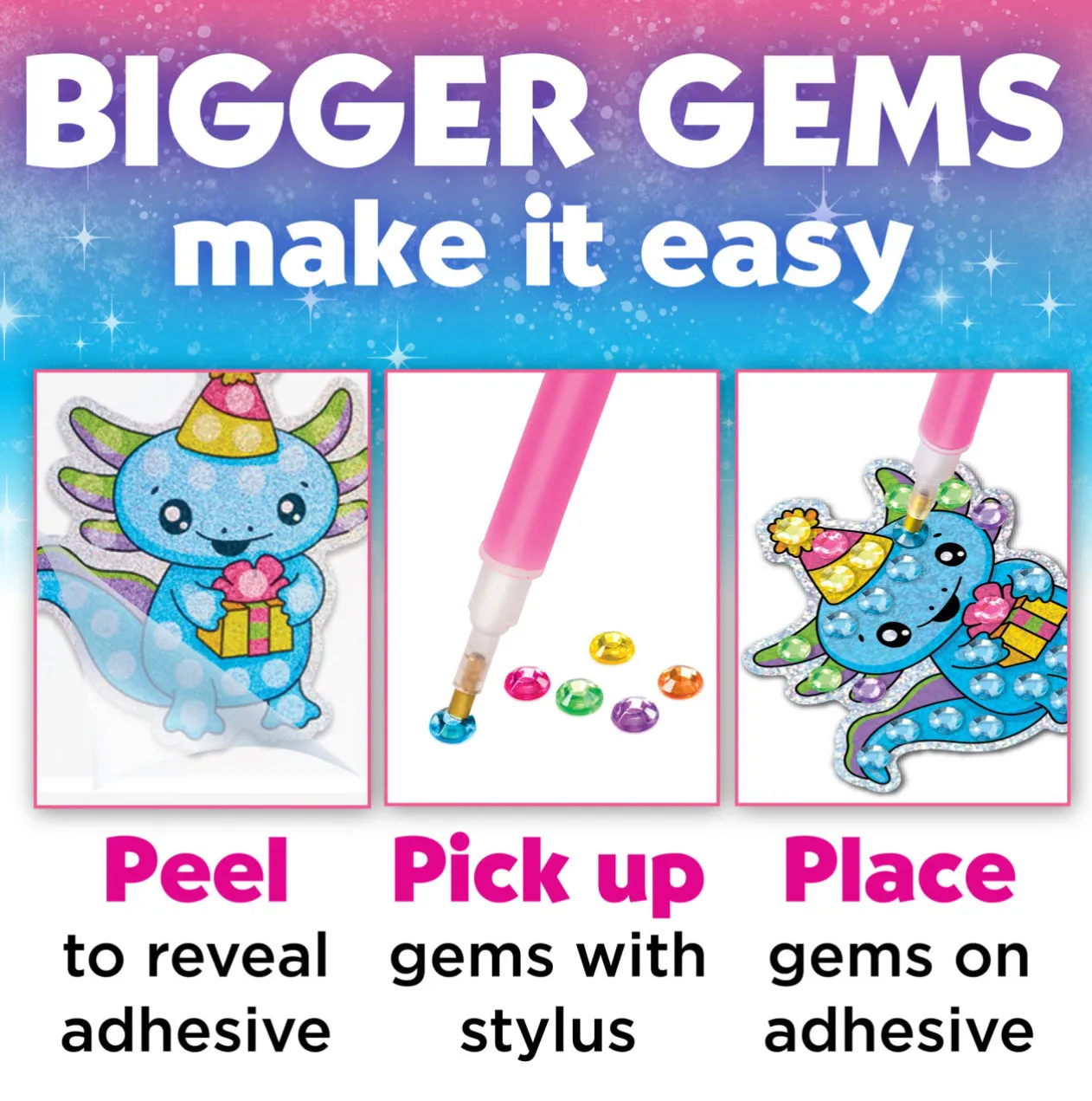 Big Gem Diamond Painting - Axolotl