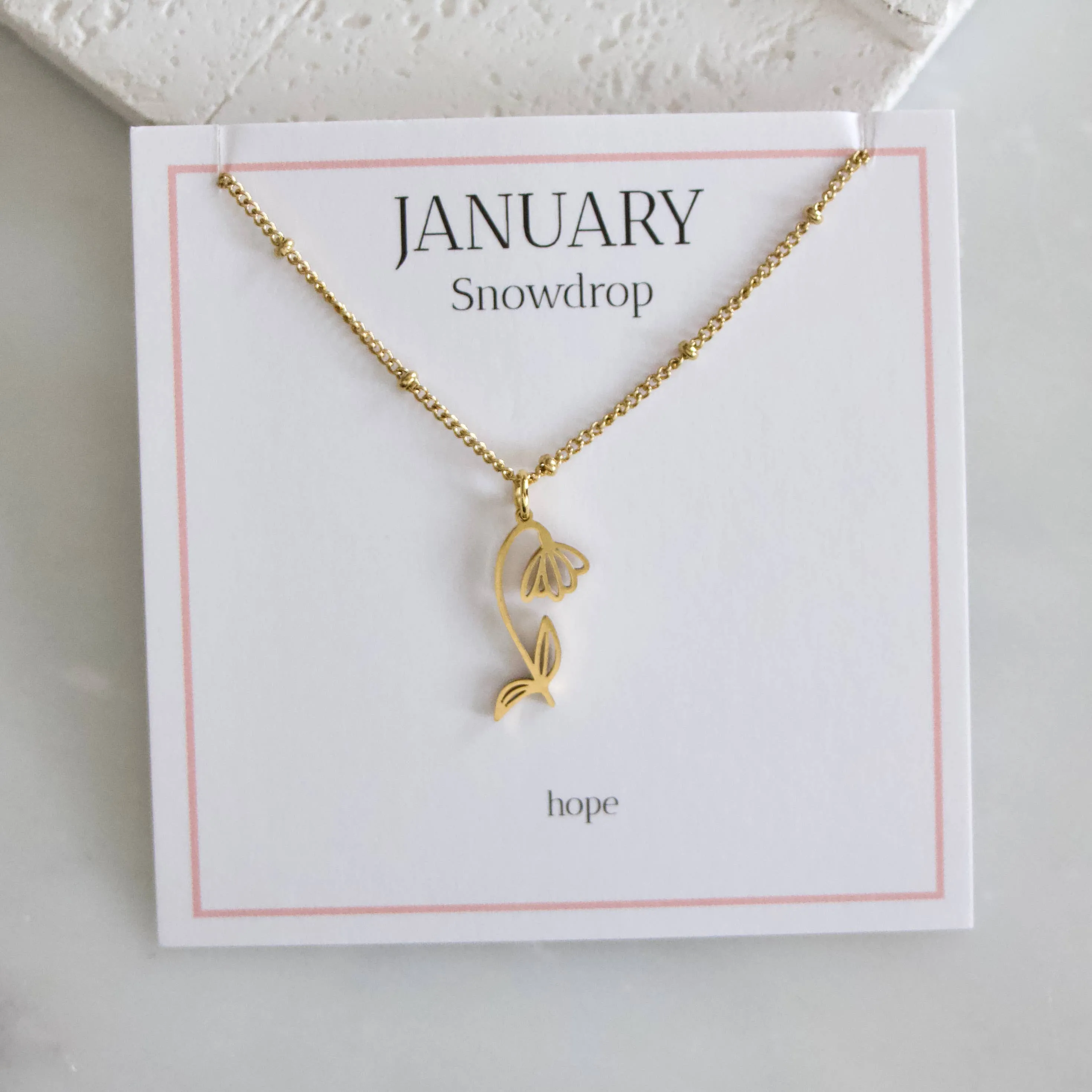 Birth Month Flower Necklaces