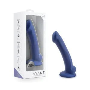 Blush Avant D10 Ergo Mini 7 in. Dual Density Silicone Dildo with Suction Cup Indigo