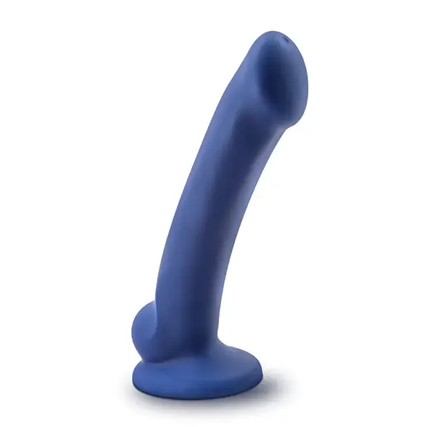 Blush Avant D10 Ergo Mini 7 in. Dual Density Silicone Dildo with Suction Cup Indigo