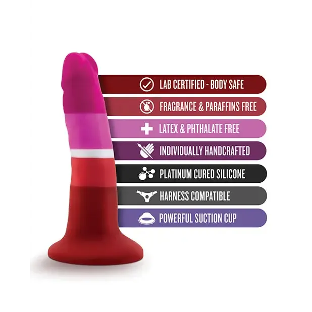 Blush Avant Pride P3 Beauty 5.5 in. Silicone Dildo with Suction Cup