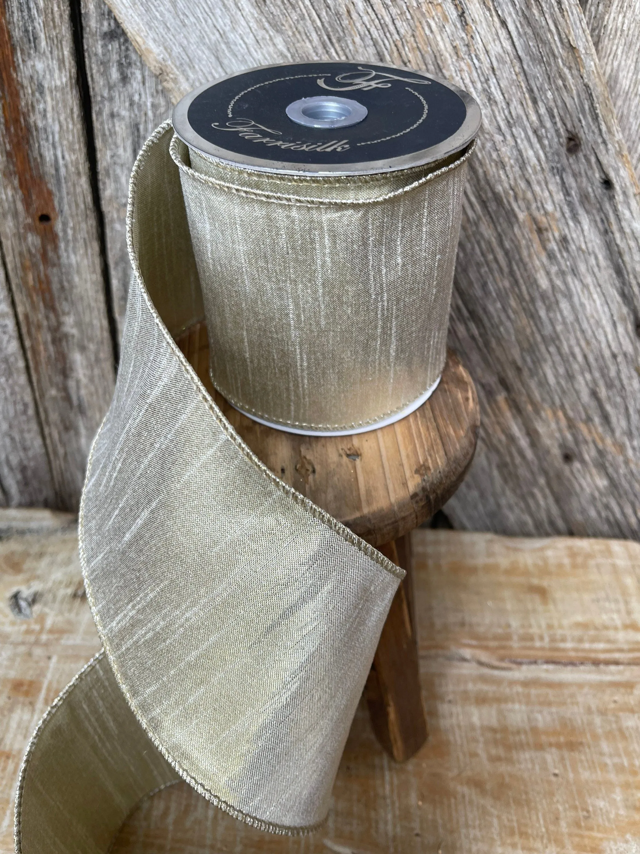 Champagne Gold Ribbon, Platinum Gold metallic ribbon