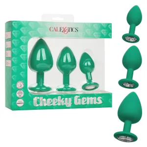 Cheeky Gems 3 pc Plug Set - Green