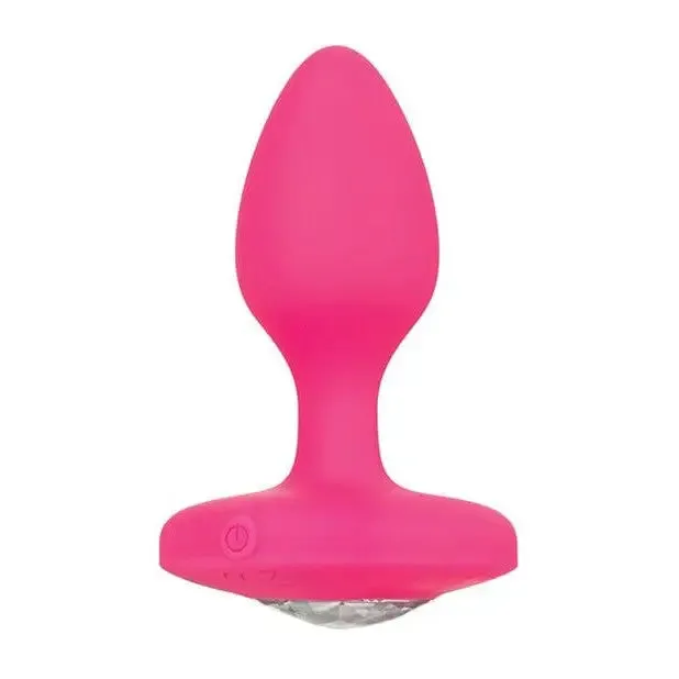 Cheeky Gems Medium Rechargeable Vibrating Probe - Pink
