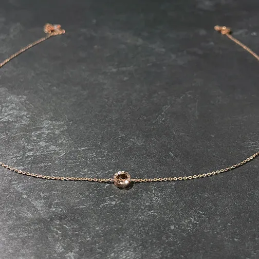 Dainty Open Circle Necklace (ROSE GOLD, GOLD OR SILVER)