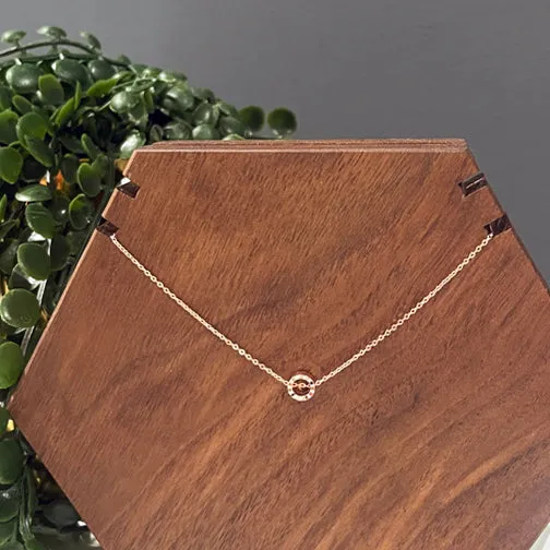 Dainty Open Circle Necklace (ROSE GOLD, GOLD OR SILVER)