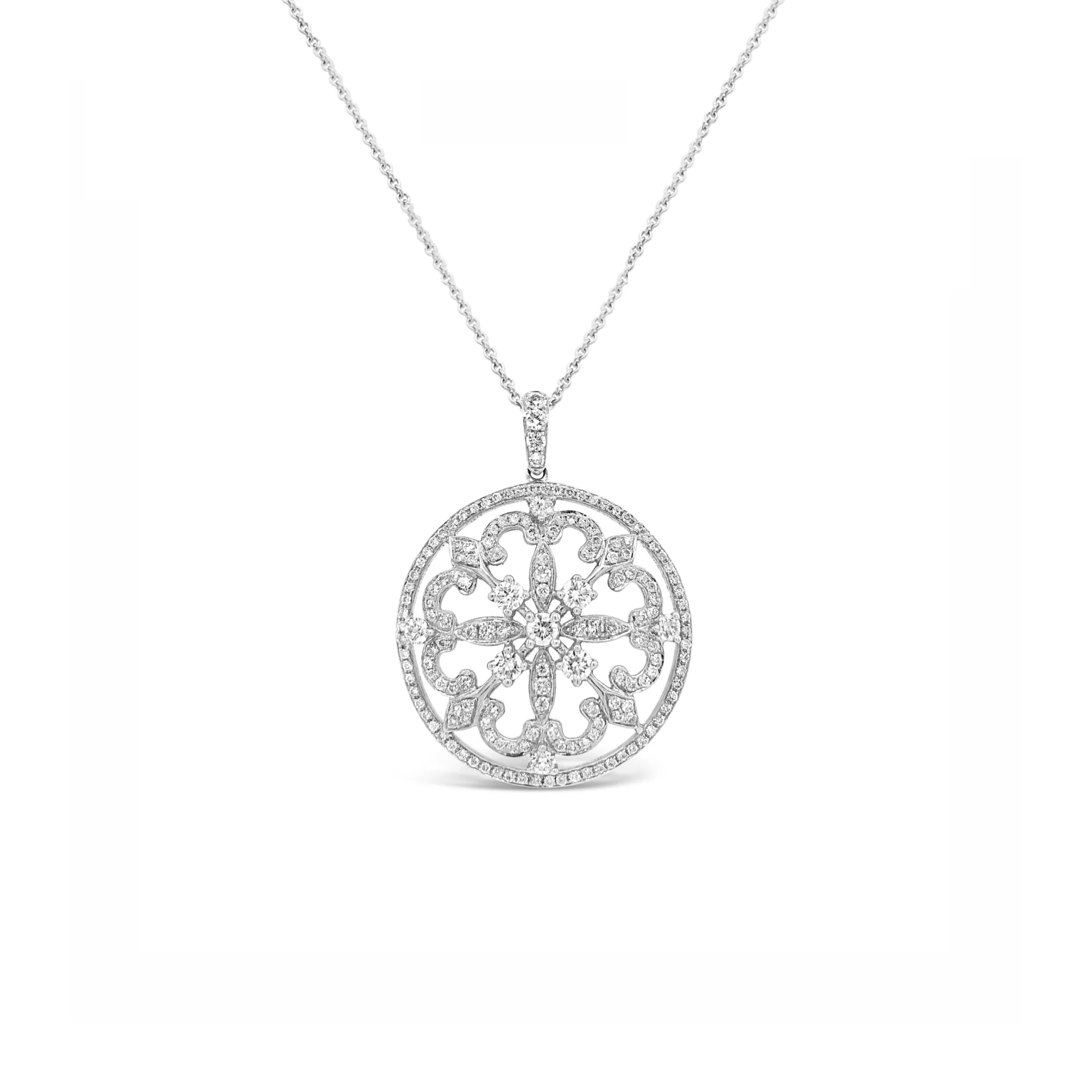 Diamond Pave Classic Amulet Pendant