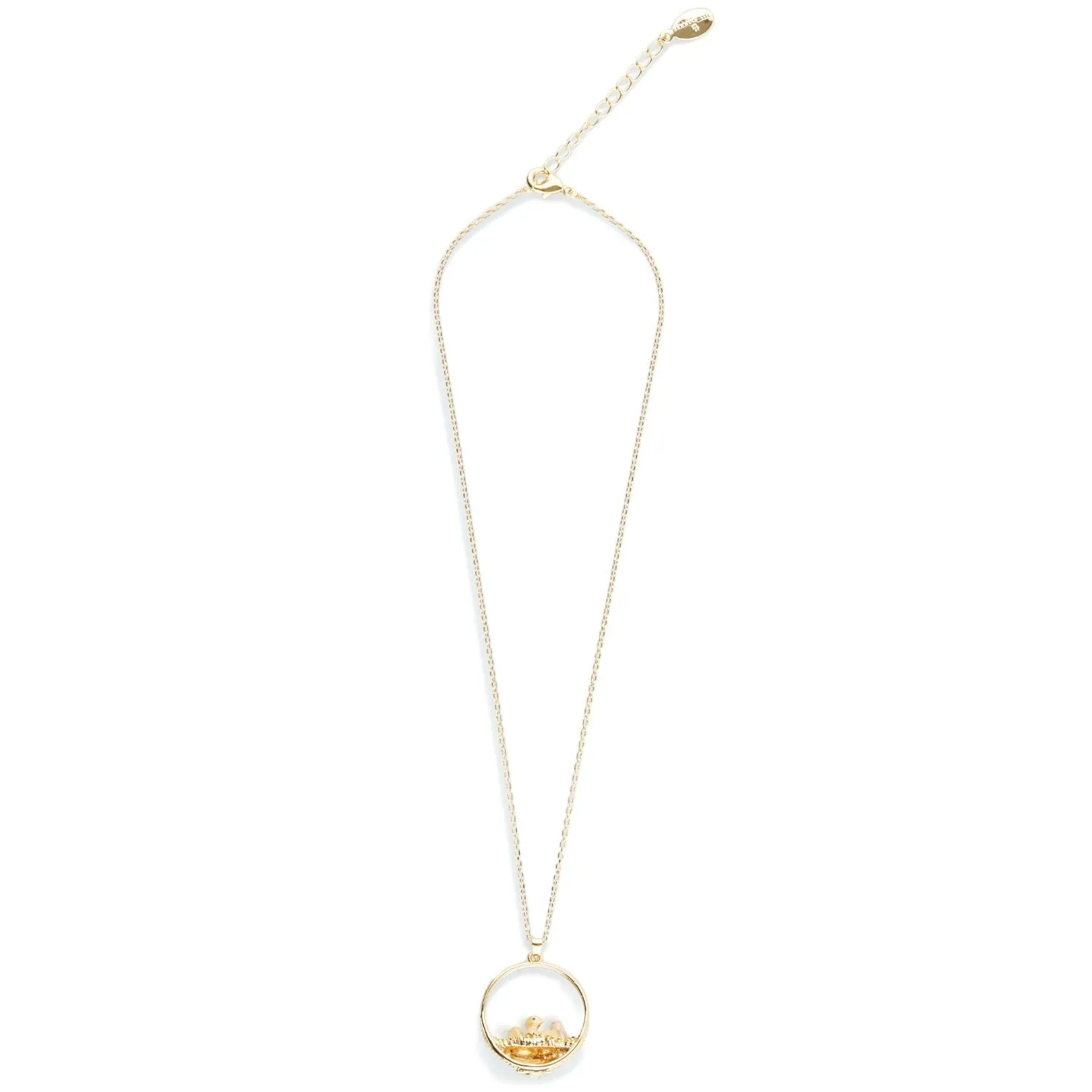 Easter Duckling Basket Pendant