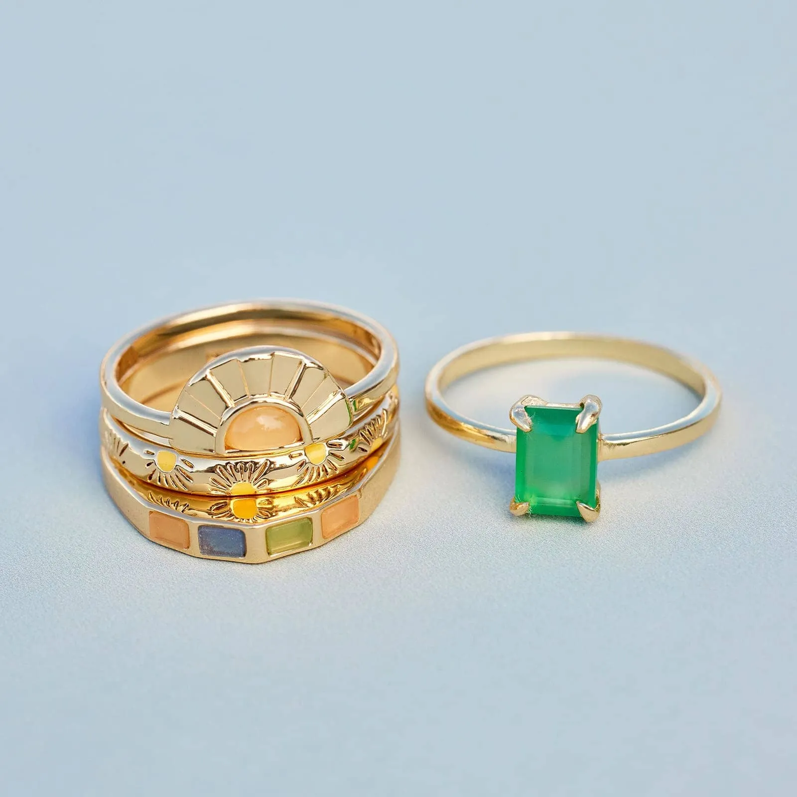 Emerald Statement Ring