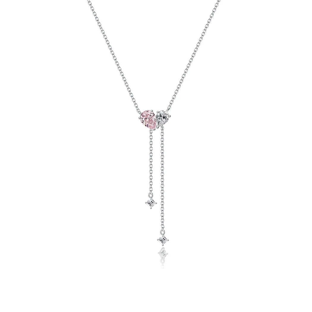 FANCIME "Cuddle Hearts" Sterling Silver Necklace