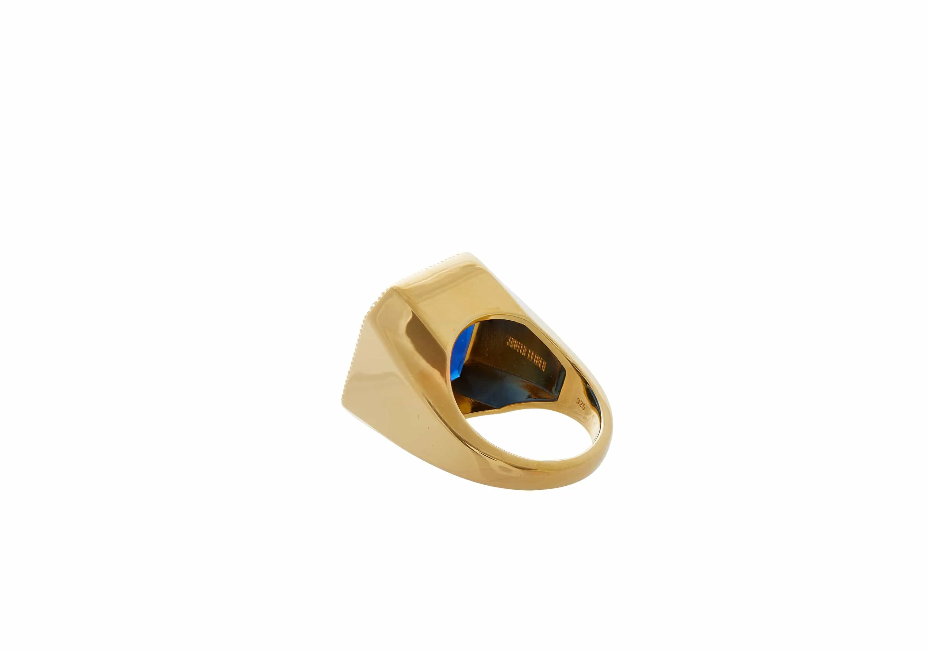 Gem Signet Ring Blue