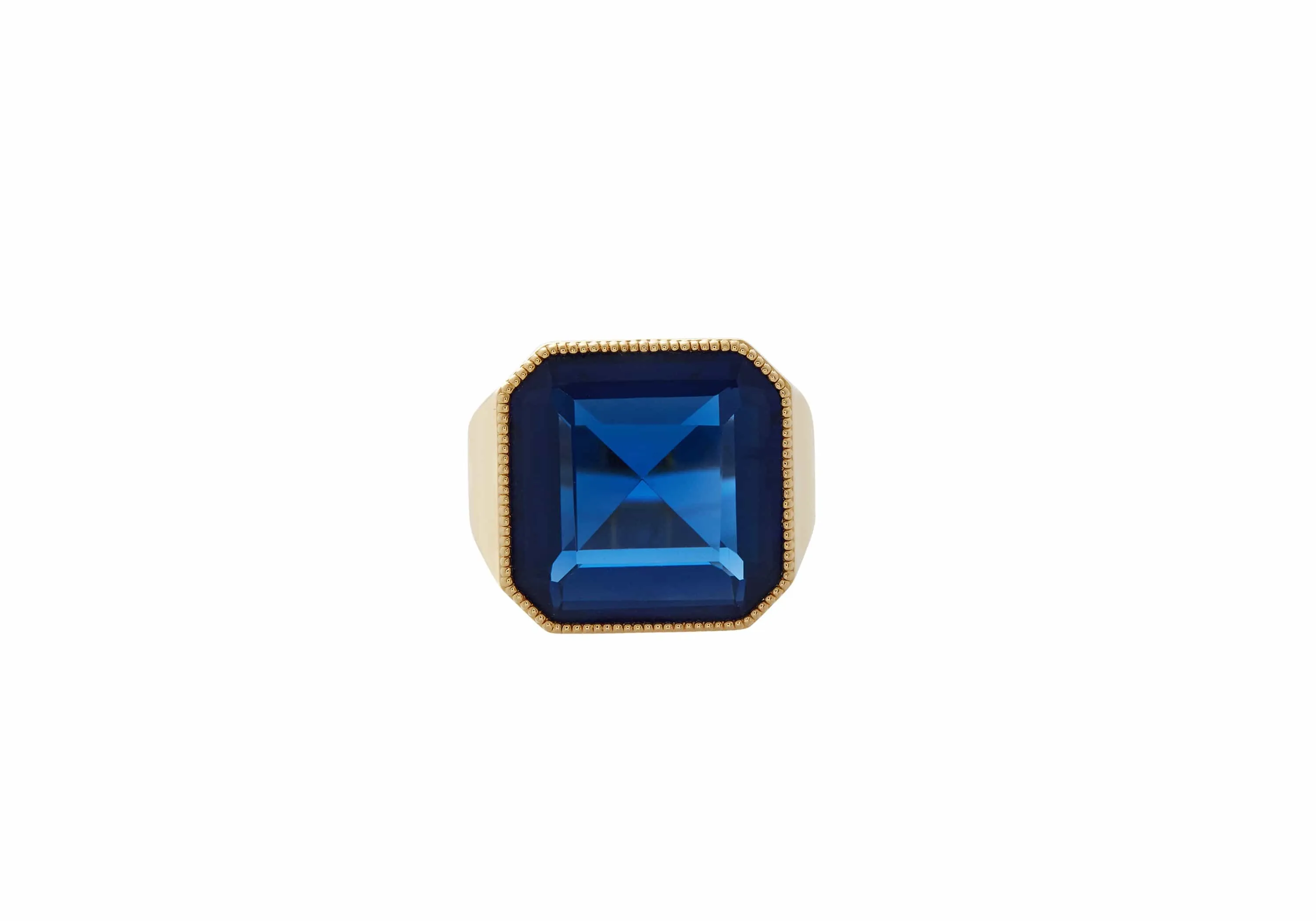 Gem Signet Ring Blue