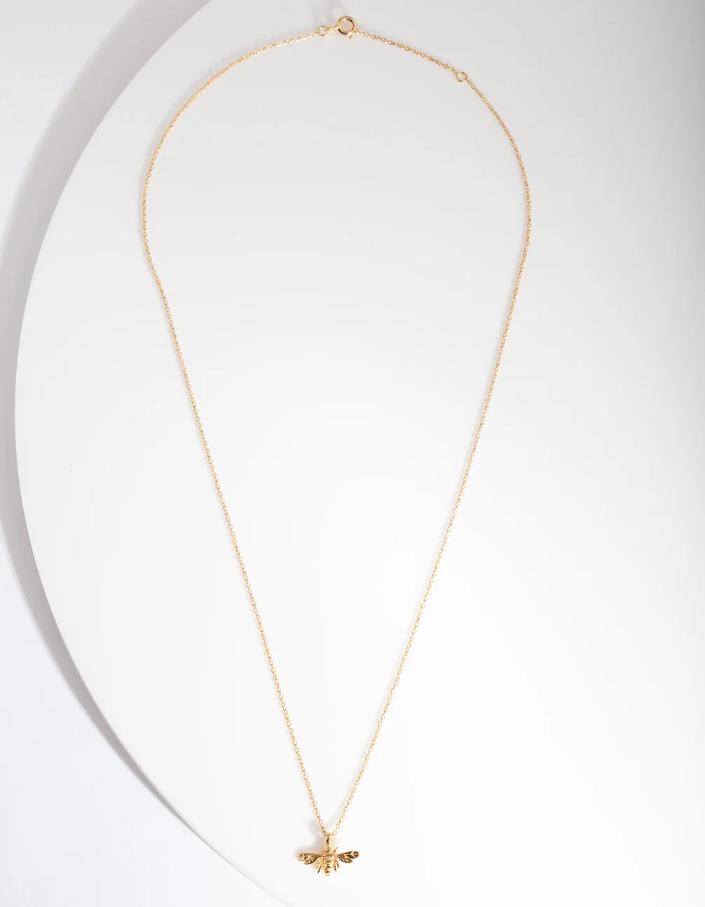 Gold Plated Sterling Silver Bee Necklace