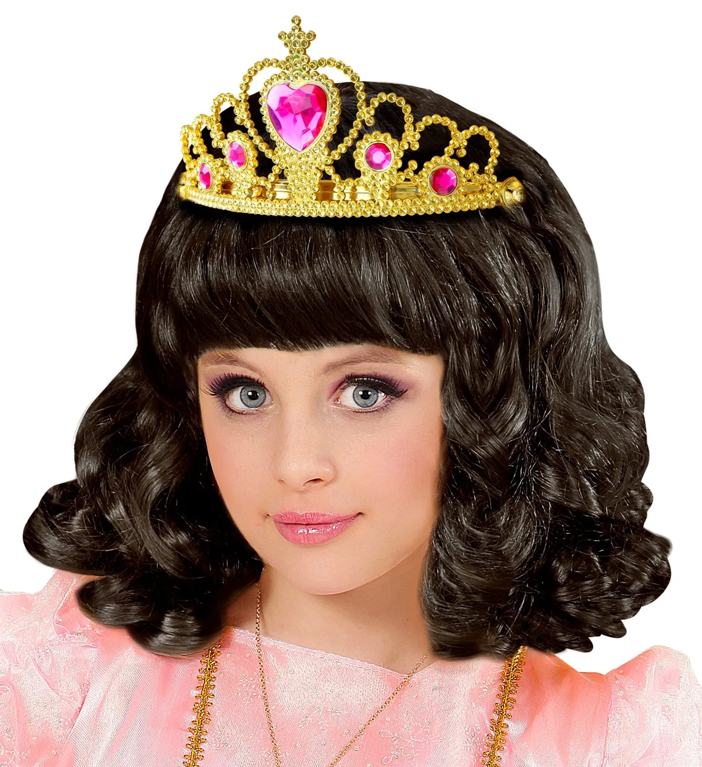 Gold Queen's Tiara with Pink Gems