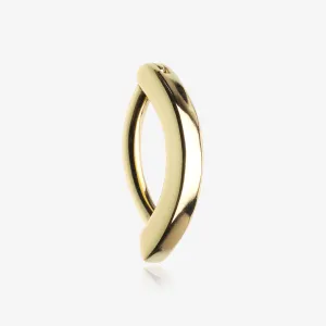 Golden Classic Minimalist Steel Curved Bar Clicker