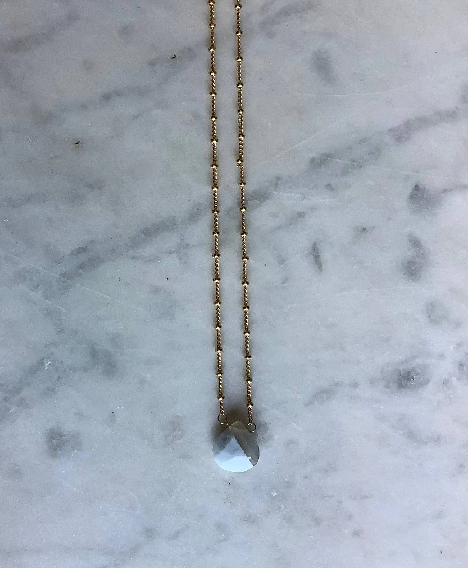 Gumdrop Gemstone Necklace