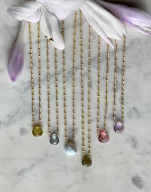 Gumdrop Gemstone Necklace