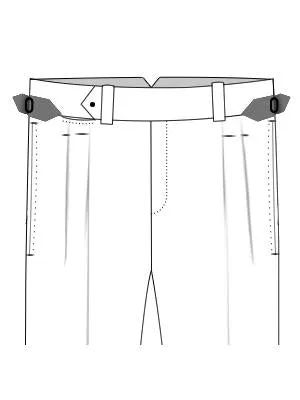 Hidden Internal Product: Front Pleats Standard Styles