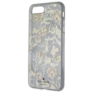 Kate Spade Hybrid Case for iPhone 8 Plus / 7 Plus - Clear / Pink Blossoms / Gems
